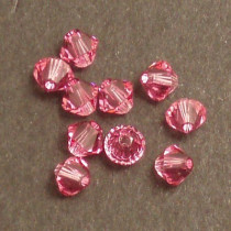 Swarovski® 4mm Rose Bicone Xilion Cut Beads (Pack of 10)