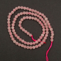 Rose Quartz 4mm Round Beads