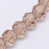 Burly Wood 8mm Faceted Round Glass Beads