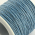 Steel Blue Waxed Cotton Cord 1mm 90M Roll
