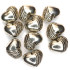 Tibetan Style 7x5x5mm Heart Shaped Beads (Pack 10)