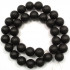 Black Stone (Matte) 12mm Round Beads