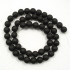 Black Stone (Matte) 8mm Round Beads