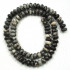 Black Veined Jasper 8x5mm Rondelle Beads