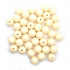 Cream Acrylic Bubblegum Beads 16mm