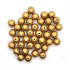 Gold Acrylic Bubblegum Beads 16mm