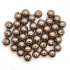 Coffee Imitation Pearl Acrylic Bubblegum Beads 16mm