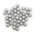 Silver Acrylic Bubblegum Beads 16mm