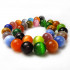 Cats Eye Multicolour 12mm Round Beads