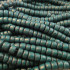 Coco Forest Green 4x6mm Wood Beads