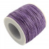 lavender Waxed Cotton Cord 1mm 90M Roll