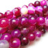 Fuchsia Agate 6mm Round Beads