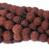 Dyed Lava Rock Rust Red 10mm Round Beads