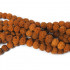 Dyed Lava Rock Burnt Orange 6mm Round Beads