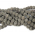 Dyed Lava Rock Grey 6mm Round Beads