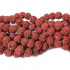 Dyed Lava Rock Rust Red 6mm Round Beads