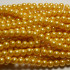 Light Khaki Glass Pearls 6mm Round Beads