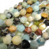 Multicolour Amazonite Faceted Nugget Beads