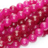 Malay Jade Fuchsia 10mm Round Beads