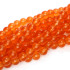 Malay Jade Orange 6mm Round Beads
