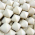 Natural White Wood 20x20mm Saucer Beads