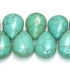 Reconstituted Turquoise 12x18mm Top Drilled Drop Beads 