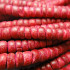 Coco Red 4x6mm Wood Beads
