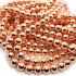 Rose Gold Hematite 8mm Round Beads