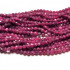 Ruby Faceted 3mm Round Beads